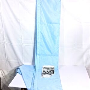 2 Panels Elegant Vintage 40" X 84" Dupont Dacron Translucent Baby Blue Curtains